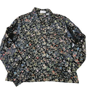 Bill Blass Jean Company Womens Jacket Multicolor Size Medium Polyester Blend